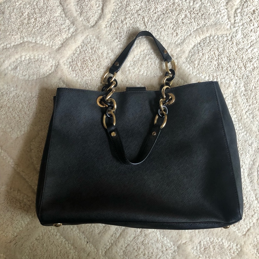 Michael Kors Black Leather Bag